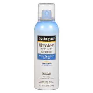 Neutrogena Ultra Sheer Body Mist Sunscreen SPF45   5 oz