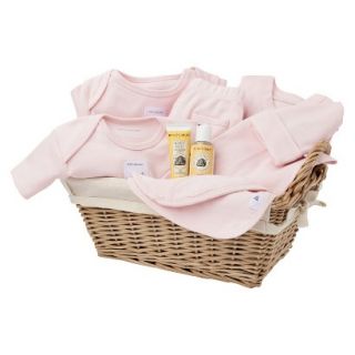 Burts Bees Baby Newborn Girls Organic Welcome Home Basket   Pink 0 3M