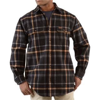 Carhartt Youngstown Flannel Shirt Jacket   Black, XL, Model 100081