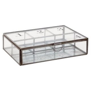 Numbered Decorative Glass Display Box   Rectangle