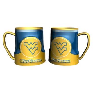 Boelter Brands NCAA 2 Pack West Virginia Mountaineers Game Time Coffee Mug  