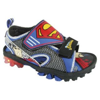 Toddler Boys Superman Hiking Sandals   Blue 12