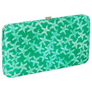 Merona Starfish Hard Case Wallet   Green
