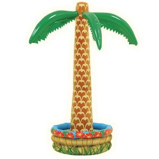 6 Inflatable Palm Tree Beverage Cooler