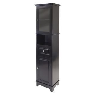 Storage Cabinet Winsome Alps Cabinet   Black