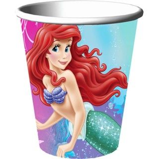 Disney The Little Mermaid Sparkle 9 oz. Paper Cups