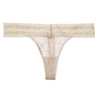 Gilligan & OMalley Womens All Over Lace Thong   Mochaccino M