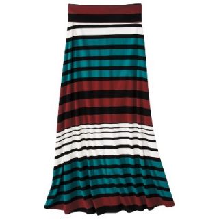 Mossimo Supply Co. Juniors Maxi Skirt   Teal Stripe XXL(19)