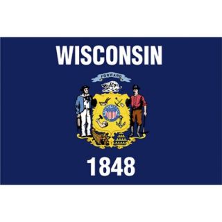 Wisconsin State Flag   3 x 5