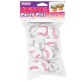 Baseball   Party Cake Pick / Rings