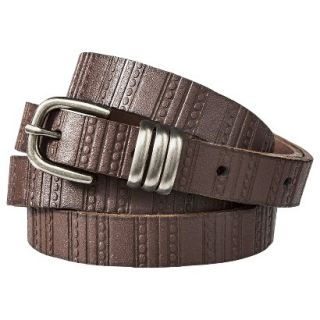 MOSSIMO SUPPLY CO. Brown Belt w/Metal Keeper   S