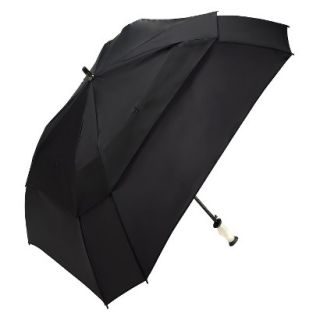 Gellas Gel Filled Handle Wind Pro Umbrella   Black
