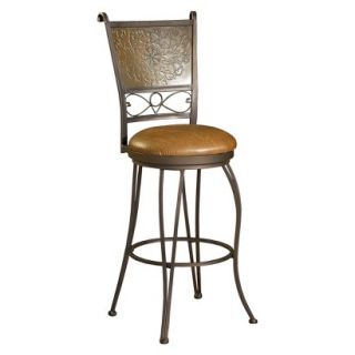Barstool Powell Copper Stamped Barstool   Brown