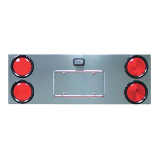 Trux Accessories Center Panel Back Plate   4 x 4 Inch LED Lights