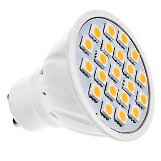 GU10 5W 20x5050SMD 320LM Warm White Light LED Spot Bulb (220V)