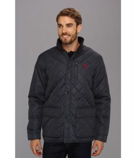 U.S. Polo Assn Diamond Quilted Jacket Mens Coat (Navy)