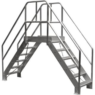 Bustin 48 In. Standard Crossover Ladder   6 Steps, 500 Lb. Capacity, Model