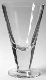 Calvin Klein Millbrook Water Goblet   Cone Shape,Clear,Heavy Base