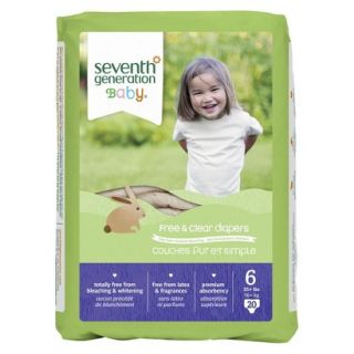 Seventh Generation Baby Diapers   Size 6 (80 Count)