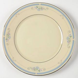 Lenox China Ashton Park Dinner Plate, Fine China Dinnerware   Blue Band, Pink/Bl