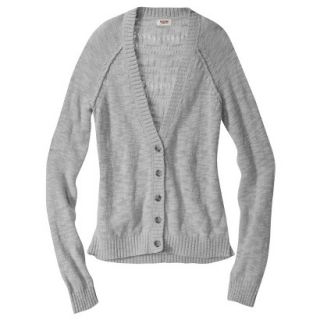 Mossimo Supply Co. Juniors Pointelle Back Cardigan   Gray M(7 9)