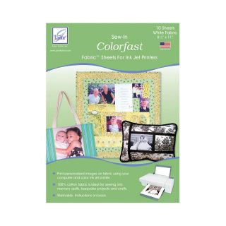 Colorfast Sew In Inkjet Fabric Sheets