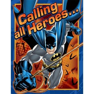 Batman Heroes and Villains Invitations