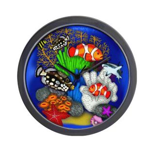  Tropical Fish Wall Clock