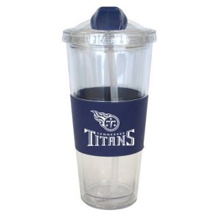 Boelter Brands NFL 2 Pack Tennessee Titans No Spill Tumbler with Straw   22 oz
