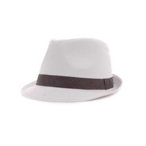 LIDS Private Label PL White Fedora With Tonal Band