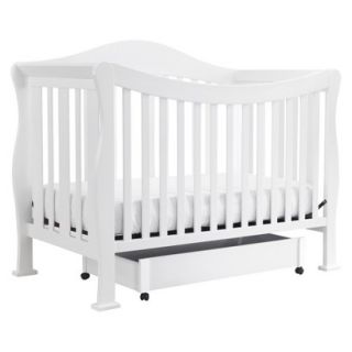 DaVinci Parker 4 in 1 Convertible Crib with Toddler Rail   Pure White