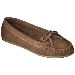 Womens Mossimo Supply Co. Genuine Suede Lark Moccasin   Brown 8