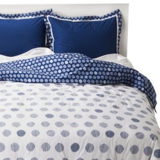 Room Essentials Linework Dot Comforter Set   Blue (King)