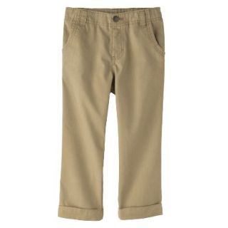Cherokee Infant Toddler Boys Cuffed Chino Pant   Sandstone 3T