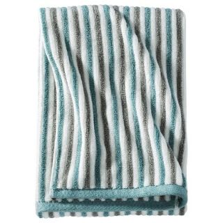 Threshold Stripe Bath Towel   Gray/White/Blue