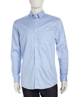 Classic Fit Non Iron Long Sleeve Sport Shirt, Blue