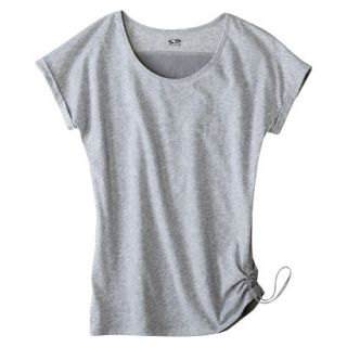 C9 by Champion Womens Yoga Layering Top With Side Tie   Heather Grey L