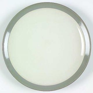 Noritake Kona Slate Dinner Plate, Fine China Dinnerware   Gray Rim, Cream Center