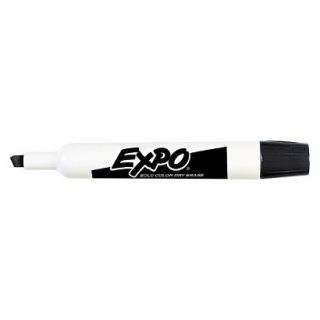 EXPO Chisel Tip Dry Erase Marker   Black (12 Per Set)