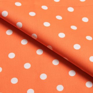 Home City Inc. Polka Dot 600 Thread Count Wrinkle resistant 3 piece Duvet Cover Set Orange Size Full  Queen