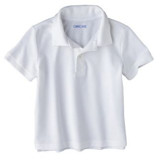 Cherokee Infant Toddler Boys Short Sleeve Polo Shirt   True White 5T