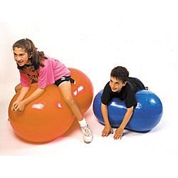 Cando Inflatable 20 inch Orange Exercise Saddle Roll