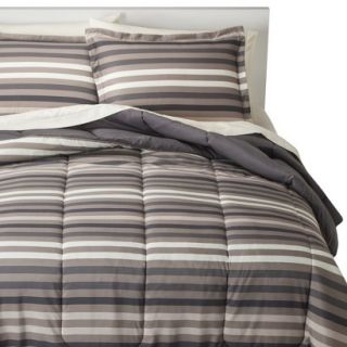 Room Essentials Multi Stripe Bed In A Bag   Neutral (Full)