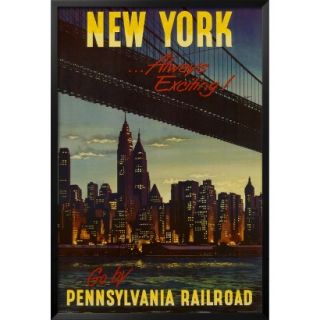 Art   New York by Pennsylvania Railroad Framed Poster