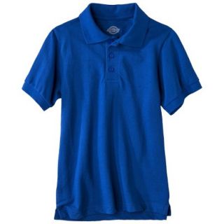 Dickies Boys School Uniform Short Sleeve Pique Polo   Royal Blue 8