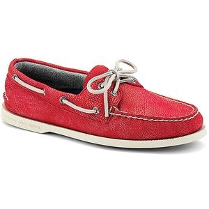 Sperry Top Sider Mens Authentic Original 2 Eye Washed Coral Shoes, Size 9 M   1049378