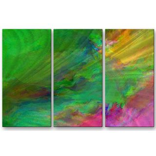 All My Walls Paul Mcguire Daydream 3 piece Metal Wall Art Multi Size Large