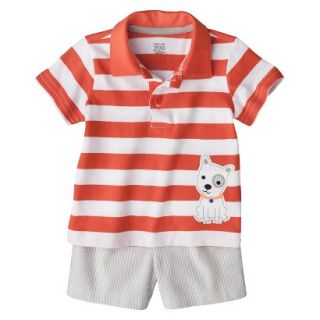 Just One YouMade by Carters Newborn Infant Boys 2 Piece Set   Orange/Gray 12 M