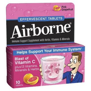 Airborne Blast of Vitamin C Pink Grapefruit Supplement Tablets   10 Count