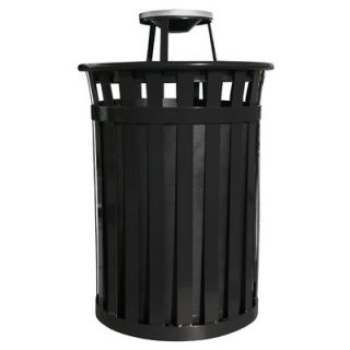 Witt Oakley Trash Receptacle with Ash Top M5001 AT Color Silver